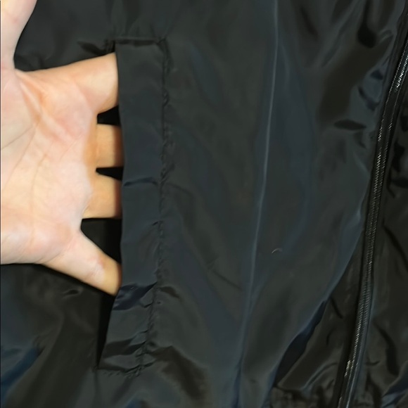 Teal and Black Men's Windbreaker Jacket with Hood - Picture 8 of 12